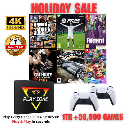 Play Every Console – PS5, Switch, Xbox & 50,000 Games in One with Playzone™ Super Console 1TB